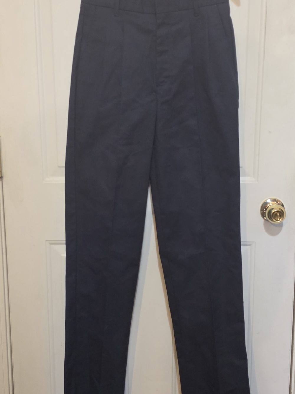 Men's Navy Dress Pants - Classic Straight Fit